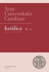 AUC Iuridica 2020/4 Mezinárodní právo soukromé optikou Evropy