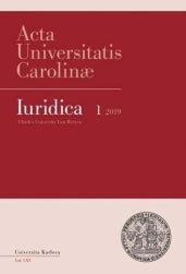AUC Iuridica 2019/1 Otázky závislé práce a pracovněprávních vztahů