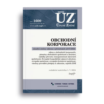 ÚZ - 1600 Obchodní korporace