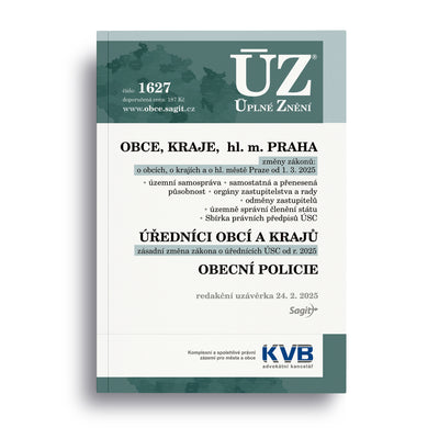 ÚZ - 1627 Obce, kraje, hl. m. Praha
