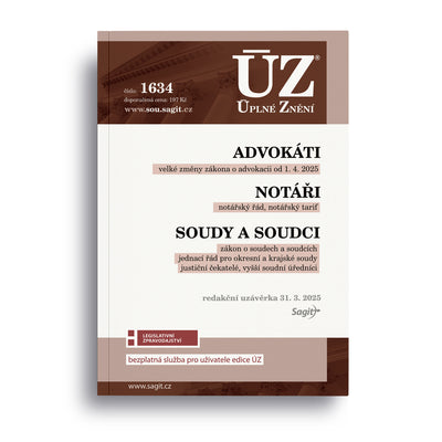 ÚZ - 1634 Advokáti, notáři, soudy a soudci