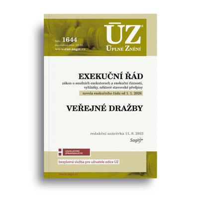 ÚZ - 1644 Exekuční řád, Veřejné dražby