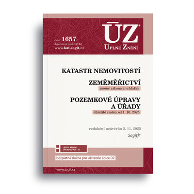 ÚZ - 1657 Katastr nemovitostí, Zeměměřičství, Pozemkové úpravy a úřady