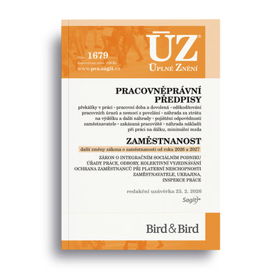 ÚZ - 1679 Pracovněprávní předpisy, Zaměstnanost, Odškodňování a náhrady, Odbory, Inspekce práce