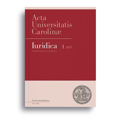 AUC Iuridica 2025/1 70 let právní vědy na stránkách časopisu