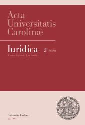 AUC Iuridica 2020/2 Aktuálně o formách správních činností