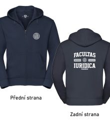 Mikina Luxury na zip barva modrá - L