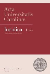 AUC Iuridica 2016/1 Aktuální otázky ochrany národnostních a náboženských menšin