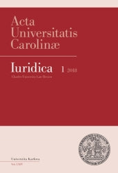 AUC Iuridica 2018/1 Finanční právo