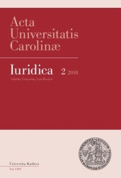 AUC Iuridica 2018/2 Integrace cizinců, integrační právo a jeho nástroje