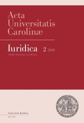 AUC Iuridica 2019/2 Správní právo