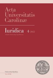 AUC Iuridica 2022/4 Finanční právo