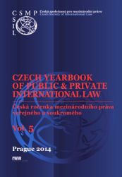 Czech Yearbook of Public & Private International Law (2014) vol.5