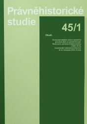Právněhistorické studie č. 45/1