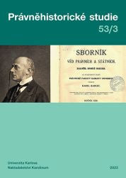 Právněhistorické studie č. 53/3