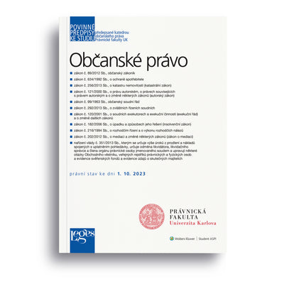 Povinné předpisy ke studiu: Občanské právo