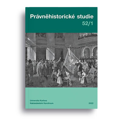 Právněhistorické studie č. 52/1