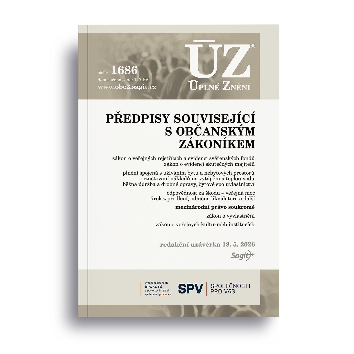 ÚZ - 1686 Předpisy související s občanským zákoníkem - veřejné rejstříky, evidence skutečných majitelů, mezinárodní právo soukromé, ...